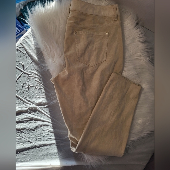 Chico's Faux Suede Pants , Size 32 - Picture 3 of 6